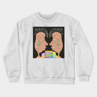 Right Brain Left Brain Crewneck Sweatshirt